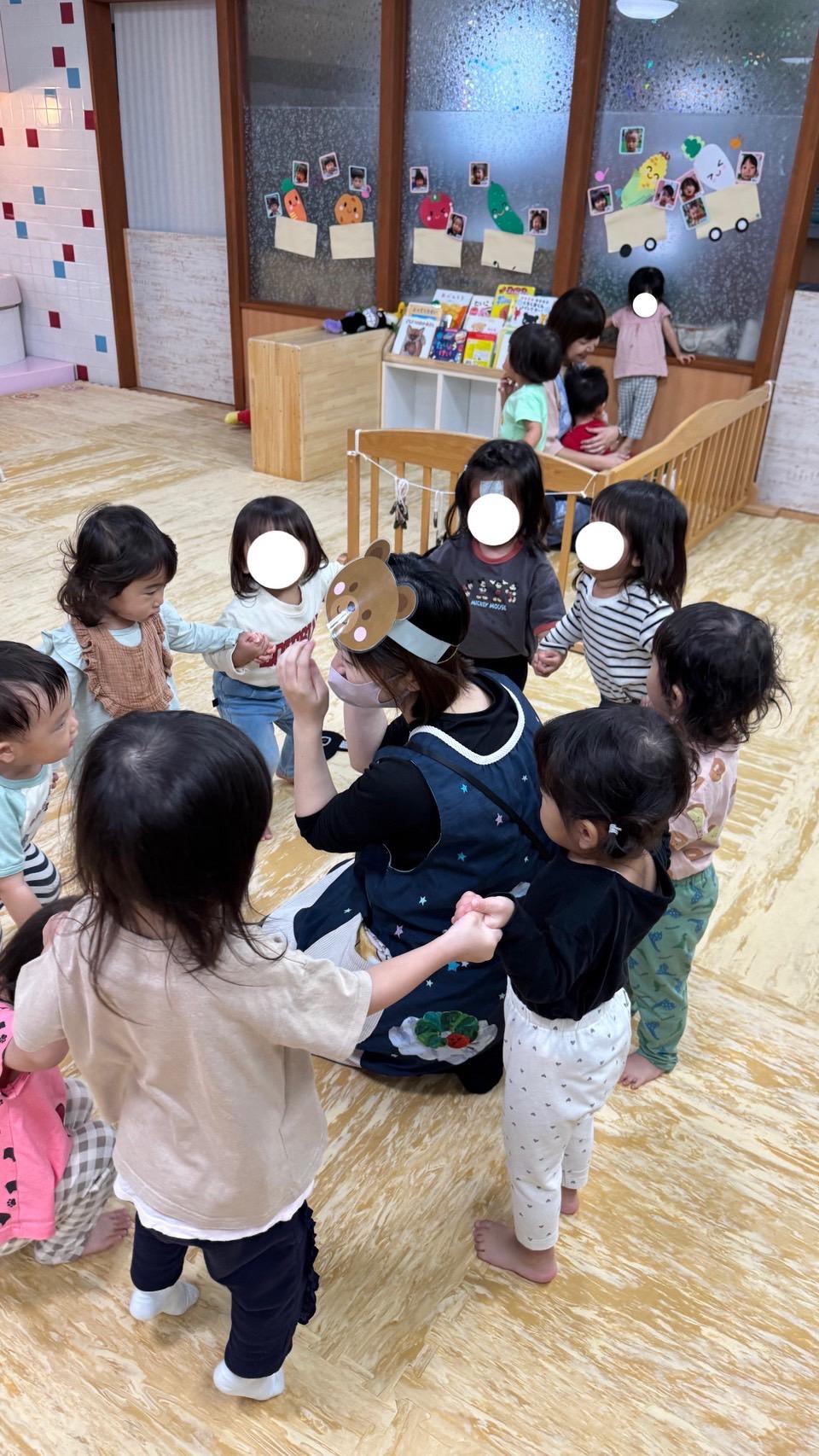 みんなで、むっくりくまさん！（1歳クラス）